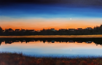 Moon Over Subdivision