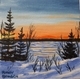 Winter Sunset at Paddy's Pond